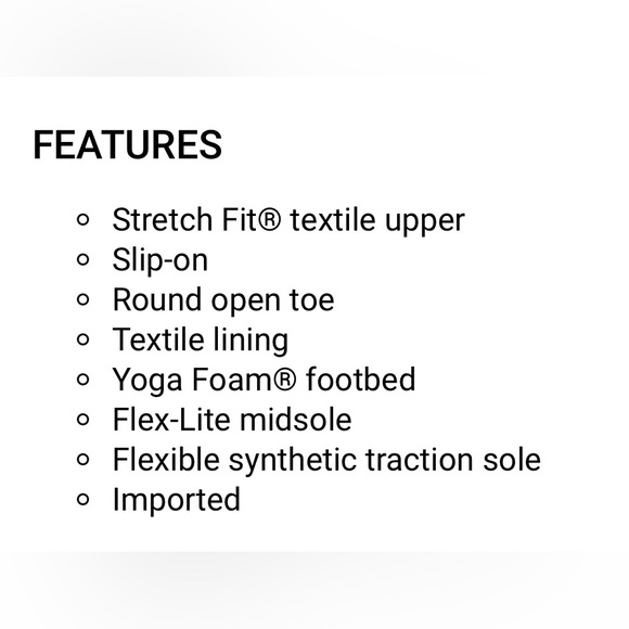 NWT Cali from Skechers Yoga Foam “Perfect 4 You” black sandals, size 6 - Picture 11 of 11